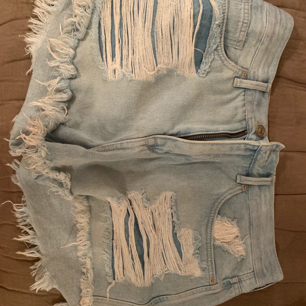 Denim shorts